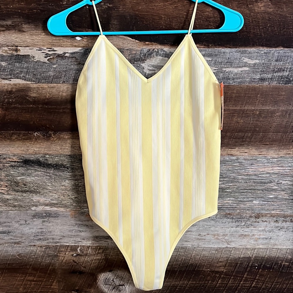 Yellow bodysuit